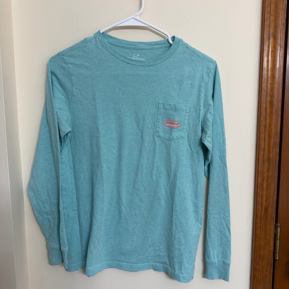 Vineyard Vines Crewneck Pocket Tee - Turquoise